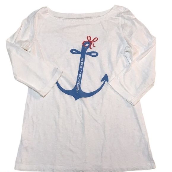 LOFT Bon Voyage Nautical Anchor Tee - Picture 1 of 4